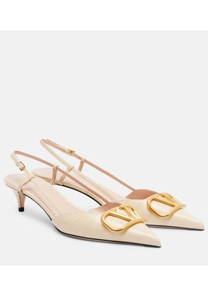 Valentino Garavani VLogo 40 leather slingback pumps