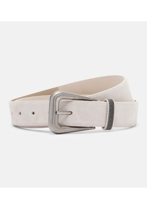 Brunello Cucinelli Monili suede belt
