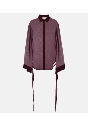 The Frankie Shop Verlin chiffon shirt