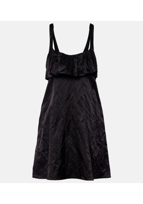 Chloe Ruffled satin minidress