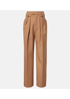 Chloe High-rise wool wide-leg pants