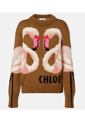 Chloe Wool jacquard sweater
