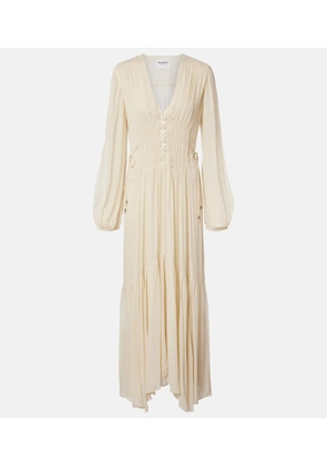 Marant Etoile Briane gathered muslin maxi dress