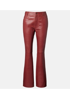 Chloe Leather flared pants