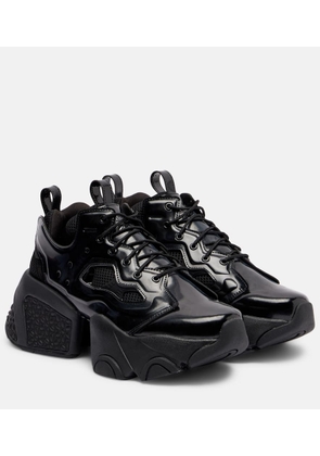 Noir Kei Ninomiya Cutout platform sneakers