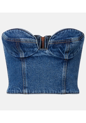 Magda Butrym Denim bustier top