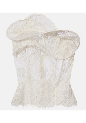 Magda Butrym Cotton-blend lace top