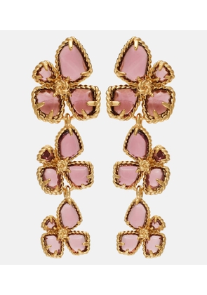 Zimmermann Bloom Large embellished drop earrings