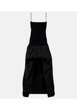 Stella McCartney Asymmetric crepe and jersey gown