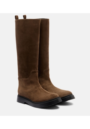 Proenza Schouler Bank suede knee-high boots