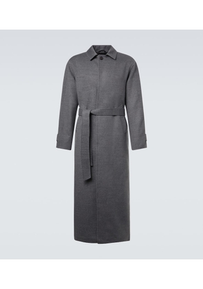Saman Amel Belted wool overcoat
