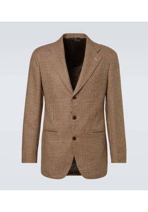 Saman Amel Prince of Wales check alpaca blazer