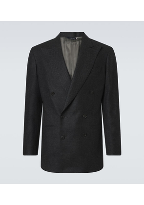 Saman Amel Prince of Wales check wool flannel blazer