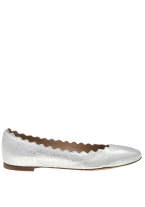 Chloe Silver Lauren Ballet Flats