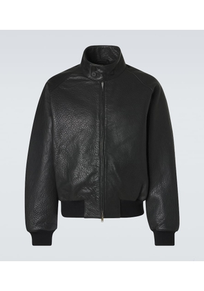 Studio Nicholson Over leather bomber jacket