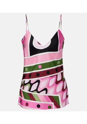 Pucci Vivara silk satin top