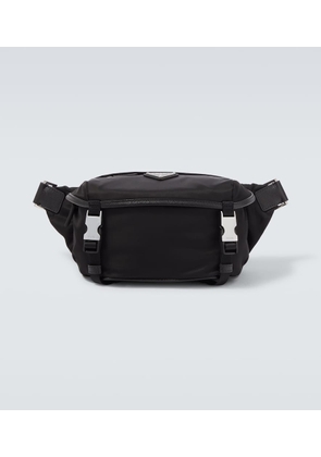 Prada Re-Nylon leather-trimmed belt bag