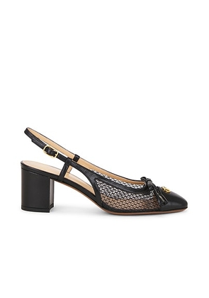 Valentino Garavani Valet Du Roi Slingback in Nero - Black. Size 36 (also in 36.5, 37, 37.5, 38, 38.5, 39, 39.5, 40, 41).