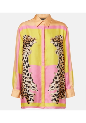 Roberto Cavalli Printed silk shirt