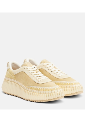 Chloe Nama suede platform sneakers
