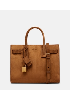 Saint Laurent Sac De Jour Mini suede top-handle bag