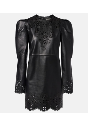 Isabel Marant Nala laser-cut leather minidress