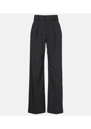 Isabel Marant Pinstriped wool-blend straight pants