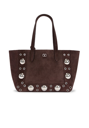 Valentino Garavani Nellcote Medium Tote Bag in Testa Di Moro - Brown. Size all.
