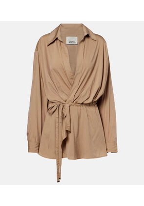 Isabel Marant Keren gathered wrap top