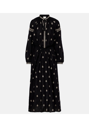 Isabel Marant Rodilia embroidered silk maxi dress