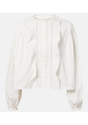 Isabel Marant Cubraly ruffled cotton blouse
