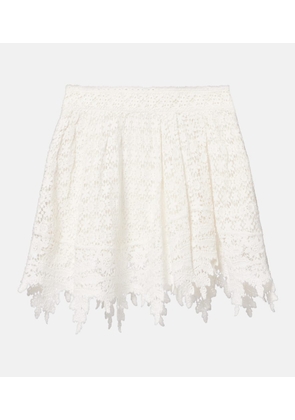Isabel Marant Hanta floral cotton lace miniskirt