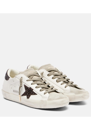 Golden Goose Super Star glitter leather sneakers