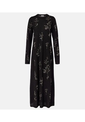 Altuzarra Beaded wool and silk maxi dress