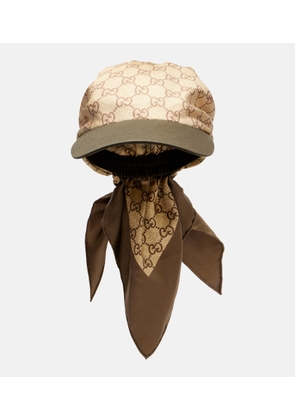 Gucci GG silk twill baseball cap