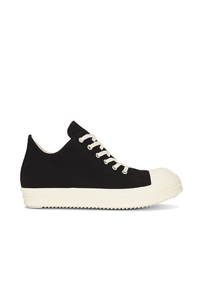 DRKSHDW by Rick Owens Low Sneaks in Black & Milk - Black. Size 43 (also in ).