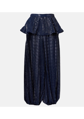 Adriana Degreas Sequined wide-leg pants