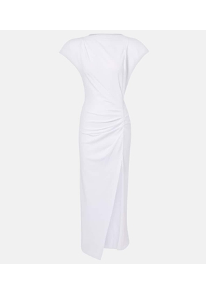 Isabel Marant Nadela gathered cotton jersey maxi dress