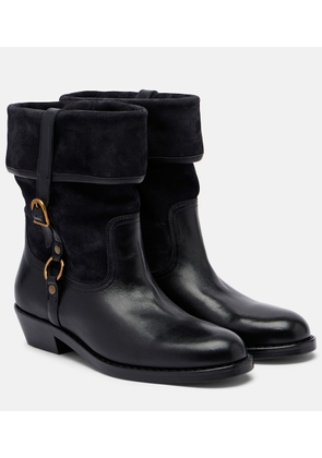 Isabel Marant Ildra 35 leather and suede ankle boots