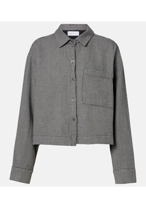 Velvet Adeline houndstooth cotton shirt