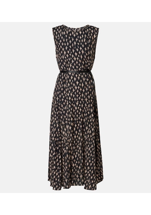 Velvet Kaitlyn beaded cotton-blend midi dress