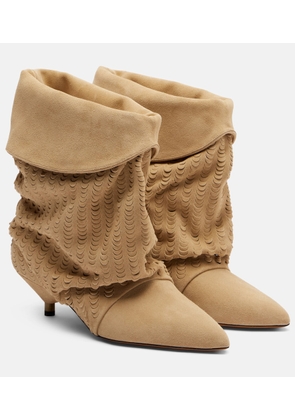 Isabel Marant Edrik 45 perforated suede ankle boots