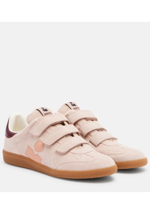 Isabel Marant Beth leather-trimmed suede sneakers