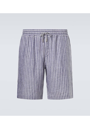 Fedeli Alfa striped linen Bermuda shorts