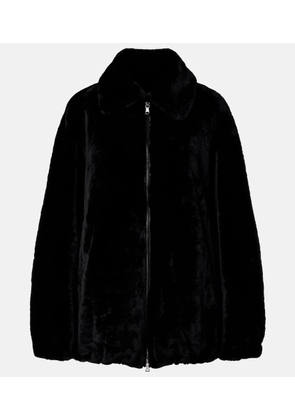 Nour Hammour Plush shearling jacket