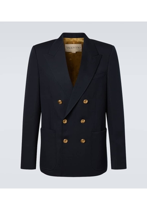Valentino Double-breasted virgin wool blazer