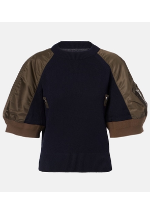 Sacai Paneled top