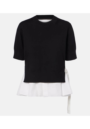 Sacai Paneled top