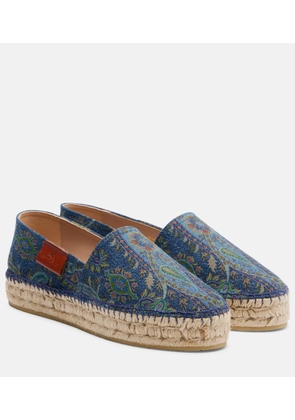 Etro Printed canvas espadrilles
