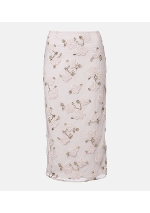 Rotate Tasha beaded pencil skirt